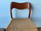 Vintage Danish Model 71 Dining Chairs in Teak and Paper Cord by Niels Otto Moller for JL Moller, 1940s, Set of 6 37