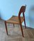 Vintage Danish Model 71 Dining Chairs in Teak and Paper Cord by Niels Otto Moller for JL Moller, 1940s, Set of 6 24