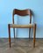 Vintage Danish Model 71 Dining Chairs in Teak and Paper Cord by Niels Otto Moller for JL Moller, 1940s, Set of 6 12
