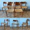 Vintage Danish Model 71 Dining Chairs in Teak and Paper Cord by Niels Otto Moller for JL Moller, 1940s, Set of 6 2