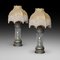 American Gilded Spelter Table Lamps, 1920s, Set of 2 1