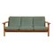 GE-290 Sofa in Green Fabric by Hans Wegner for Getama, 2000s, Image 1