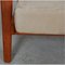 GE-290 Sessel aus lackiertem Nussholz & beigefarbenem Stoff von Hans Wegner für Getama 16