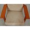GE-290 Lounge Chair in Lacquered Nut Wood and Beige Fabric by Hans Wegner for Getama 4