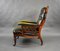 Victorian Armchair in Mahogany and Leather, 1880, Image 5
