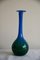 Vase en Verre Vert et Bleu par John Orwar Lake pour Ekenas 2