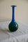 Vase en Verre Vert et Bleu par John Orwar Lake pour Ekenas 1