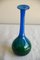 Vase en Verre Vert et Bleu par John Orwar Lake pour Ekenas 5