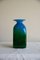 Blue and Green Glass Vase from John Orwar Lake Ekenas Sweden 3