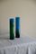 Vases en Verre Bleus et Verts de John Orwar Lake Ekenas Sweden, Set de 2 7