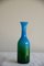 Blue and Green Glass Vase from John Orwar Lake Ekenas Sweden, Image 5