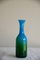 Vase en Verre Bleu et Vert de John Orwar Lake Ekenas Sweden 5