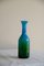 Blue and Green Glass Vase from John Orwar Lake Ekenas Sweden 2
