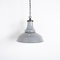 Lámparas colgantes industriales vítreas esmaltadas de Benjamin Electric, años 50, Imagen 12