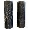 A Octagonal Nero Marquina Marble Columns, 1990, Set of 2 1