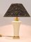 Maison Le Dauphin Midcentury Brass & Porcelain Table or Side Lamp, France, 1970, Image 15