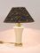 Maison Le Dauphin Midcentury Brass & Porcelain Table or Side Lamp, France, 1970, Image 14