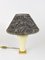 Maison Le Dauphin Midcentury Brass & Porcelain Table or Side Lamp, France, 1970, Image 10