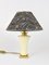 Maison Le Dauphin Midcentury Brass & Porcelain Table or Side Lamp, France, 1970, Image 9