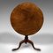 English Occasional Table with Tilt Top, 1800s 9