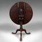 English Occasional Table with Tilt Top, 1800s 10