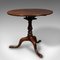 English Occasional Table with Tilt Top, 1800s, Image 1