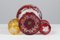Juego de copas de cristal de Bohemia en rojo rubí y amarillo, década de 1880. Juego de 3, Imagen 5