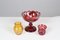 Bohemian Crystal Glass Set in Ruby Red and Yellow, 1880s, Set of 3 11