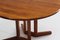 Vintage Danish Round Extendable Dining Table in Teak, 1960s 4