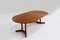 Vintage Danish Round Extendable Dining Table in Teak, 1960s 2