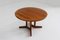 Vintage Danish Round Extendable Dining Table in Teak, 1960s, Image 1