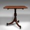 Regency English Occasional Table with Tilt Top, 1820s 1