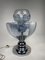 Table Lamp in Murano and Chromed Steel in the style of Toni Zuccheri for Mazzega, Italy, 1960s 1