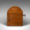 Englische Visitenkartenbox mit Kuppeldach aus Nussholz & Messing, 1850er 4