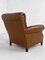 Club Armchairs in Wood and Imitation Leather, Set of 2 6