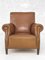Club Armchairs in Wood and Imitation Leather, Set of 2 3