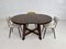 Round Table in Oak and Extensible, 1950s 13