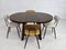 Round Table in Oak and Extensible, 1950s 14