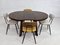 Round Table in Oak and Extensible, 1950s, Image 14