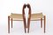 Vintage Model 75 Dining Chairs in Teak with Papercord Seats by Niels Otto Møller for J.L. Møllers, Denmark, 1950s, Set of 2 6