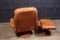 DS50 Reclining Swivel Chair and Stool from de Sede, 1970s, Set of 2, Image 8