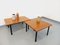 Moderne Vintage Isa Couchtische aus Teak und schwarzem Metall, 1960er, 2er Set 2