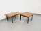 Moderne Vintage Isa Couchtische aus Teak und schwarzem Metall, 1960er, 2er Set 1