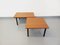 Tables Basses Modernistes Vintage Isa en Teck et Métal Noir, 1960s, Set de 2 3