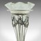 Kleine englische edwardianische Jugendstil Vase aus Silber & Glas, 1910er 8