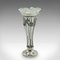 Small English Edwardian Art Nouveau Stem Vase in Silver and Glass, 1910s, Image 3