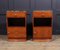 Art Deco Bedside Cabinets in Amboyna, 1925, Set of 2 3