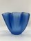 Vase Cartoccio Bleu Soufflé à la Bouche par Pietro Chiesa pour Fontana Arte, Italie 8