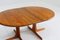 Danish Round Extendable Dining Table in Teak, Image 8