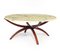 Mid-Century Swedish Rosewood and Marble Spider Coffee Table 2